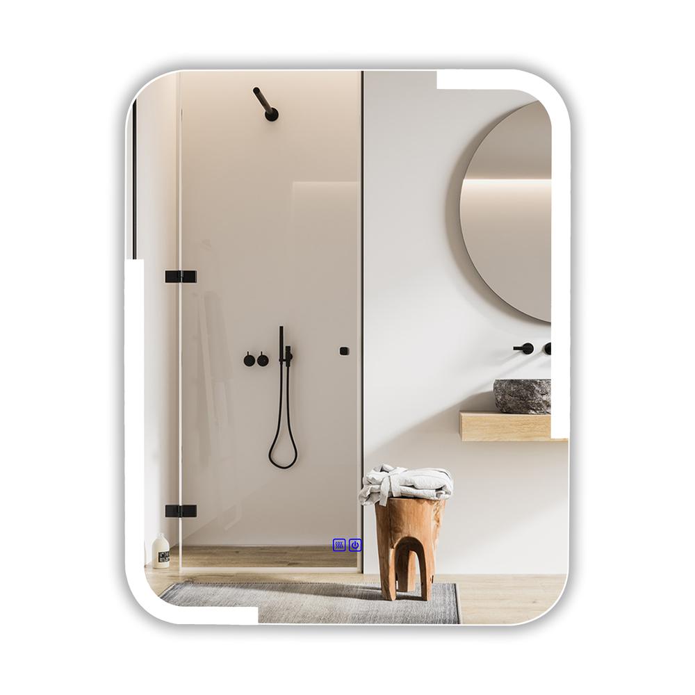 CHLOE Lighting LUMINOSITY Back Lit Rectangular TouchScreen LED Mirror 3 Color Temperatures 3000K-6000K 30" Height. Picture 1