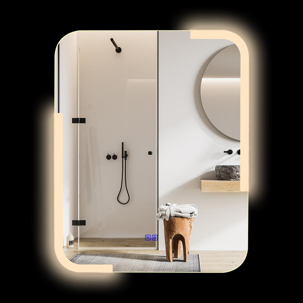 CHLOE Lighting LUMINOSITY Back Lit Rectangular TouchScreen LED Mirror 3 Color Temperatures 3000K-6000K 30" Height. Picture 7