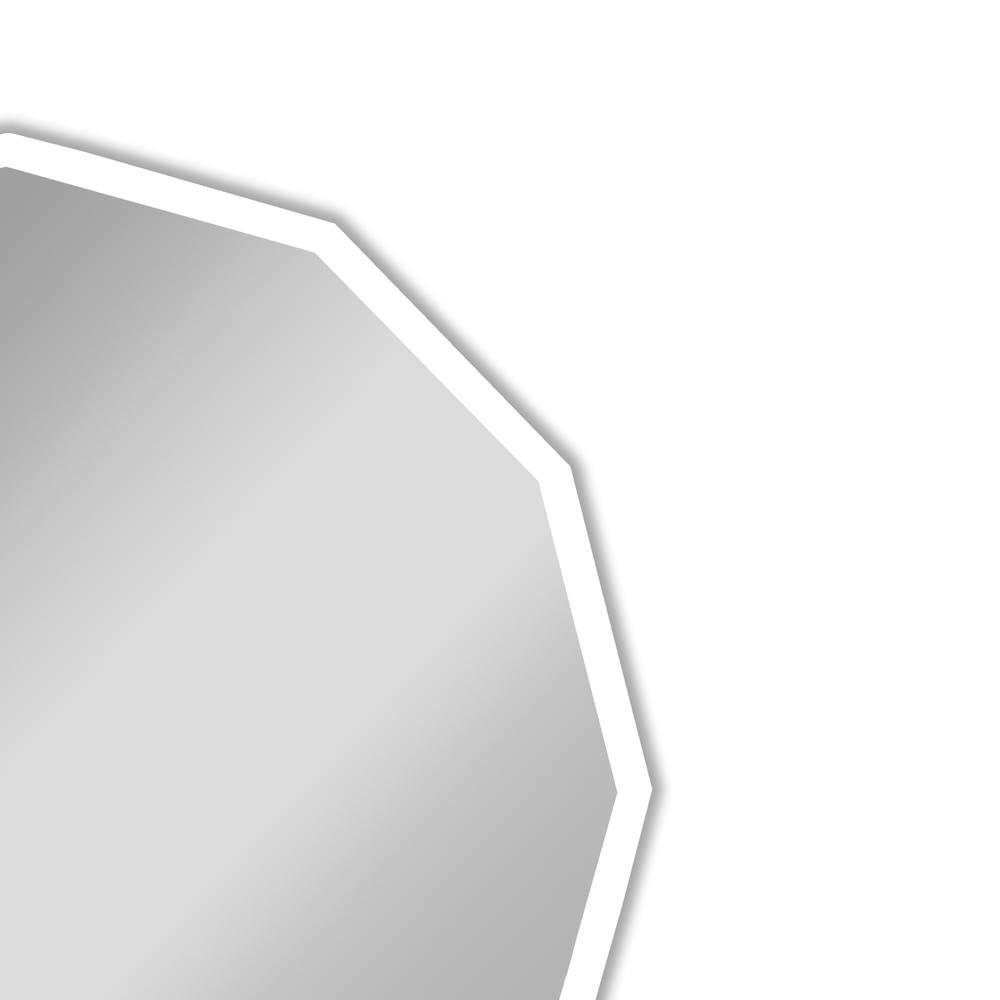 CHLOE Lighting LUMINOSITY Back Lit Dodecagon TouchScreen LED Mirror 3 Color Temperatures 3000K-6000K 32" Wide. Picture 12