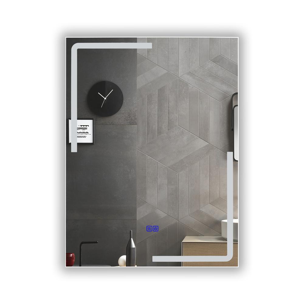 CHLOE Lighting LUMINOSITY Back Lit Rectangular TouchScreen LED Mirror 3 Color Temperatures 3000K-6000K 32" Height. Picture 4