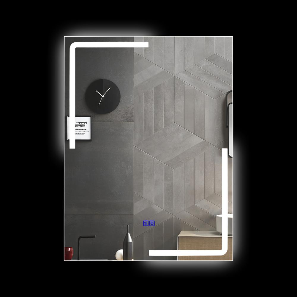 CHLOE Lighting LUMINOSITY Back Lit Rectangular TouchScreen LED Mirror 3 Color Temperatures 3000K-6000K 32" Height. Picture 6