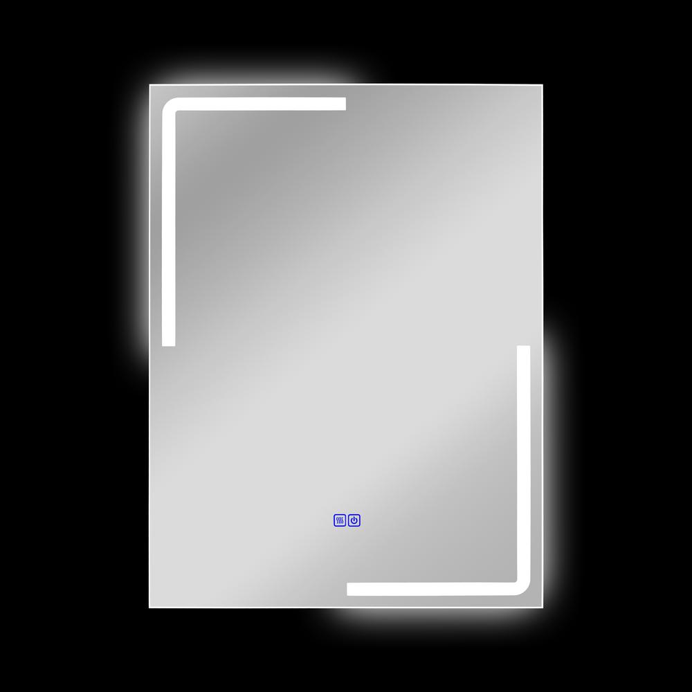 CHLOE Lighting LUMINOSITY Back Lit Rectangular TouchScreen LED Mirror 3 Color Temperatures 3000K-6000K 32" Height. Picture 8