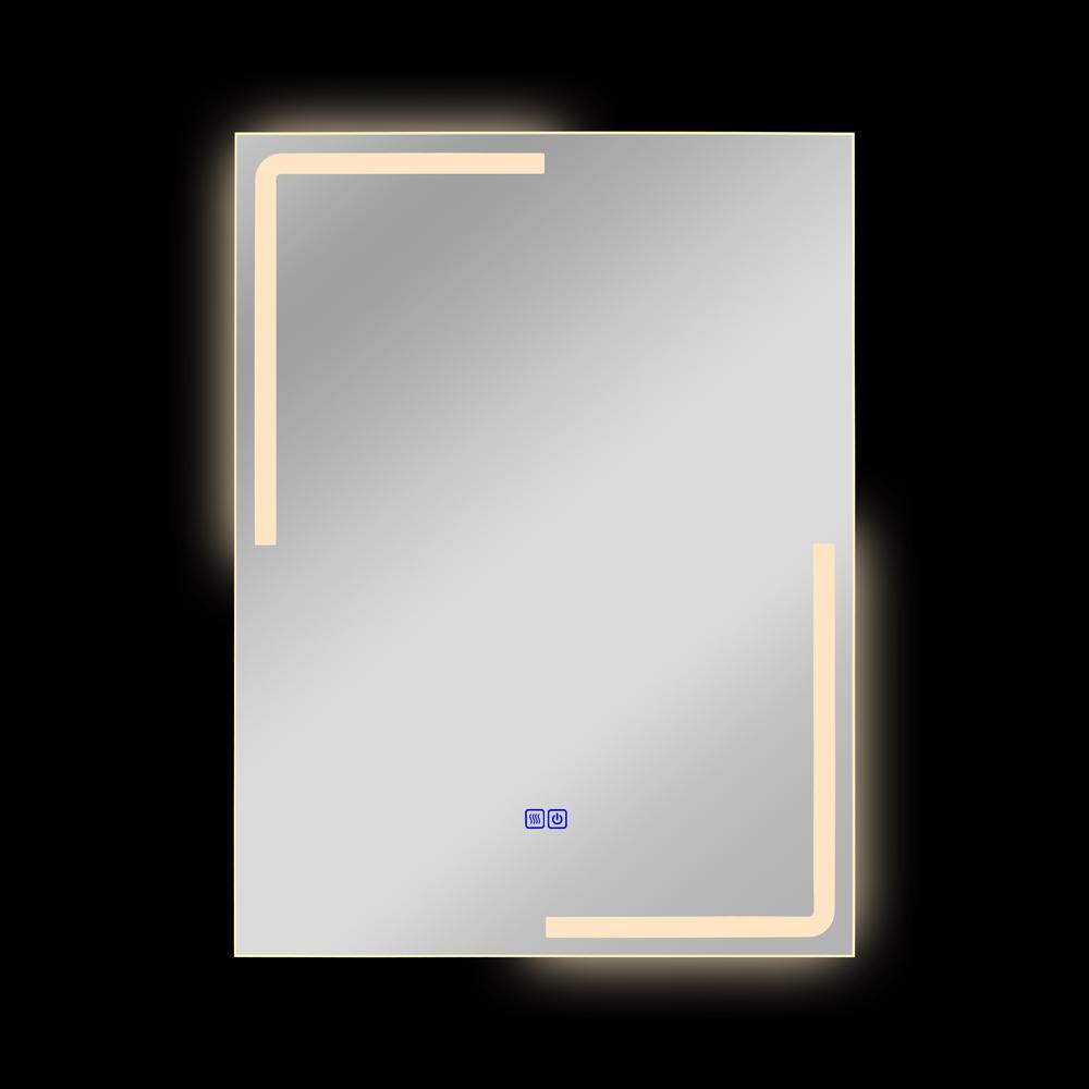 CHLOE Lighting LUMINOSITY Back Lit Rectangular TouchScreen LED Mirror 3 Color Temperatures 3000K-6000K 32" Height. Picture 9
