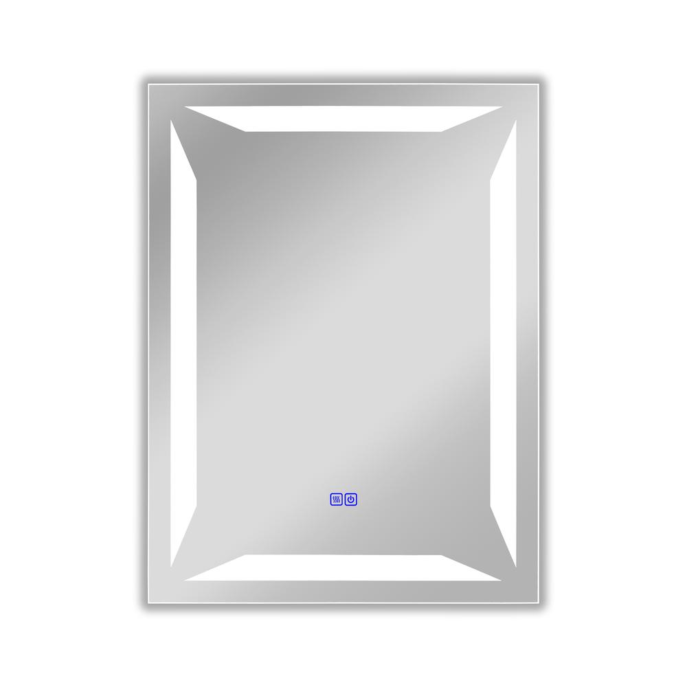CHLOE Lighting LUMINOSITY Back Lit Rectangular TouchScreen- LED Mirror 3 Color Temperatures 3000K-6000K 32" Height. Picture 2