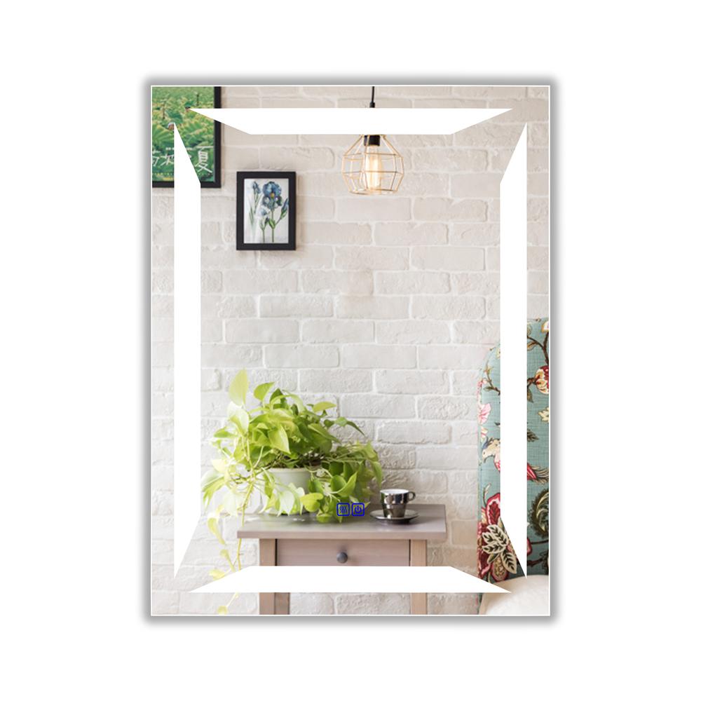 CHLOE Lighting LUMINOSITY Back Lit Rectangular TouchScreen- LED Mirror 3 Color Temperatures 3000K-6000K 32" Height. Picture 1
