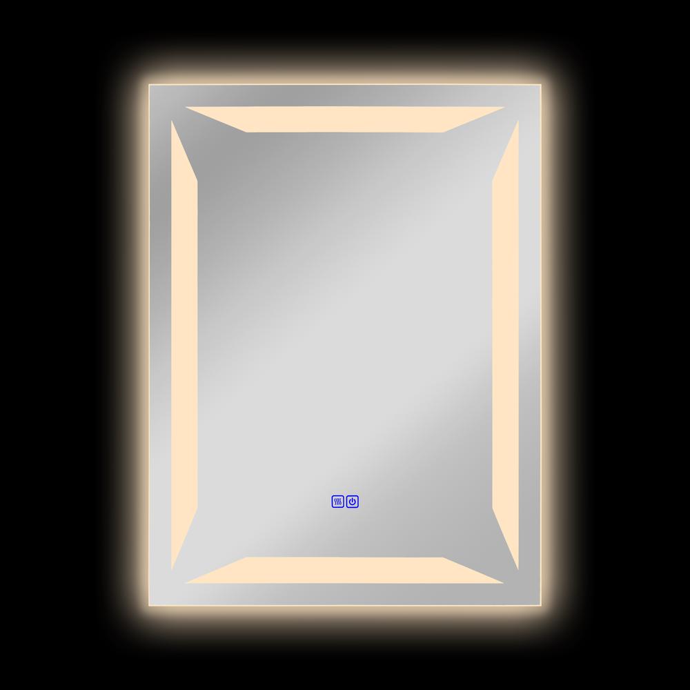 CHLOE Lighting LUMINOSITY Back Lit Rectangular TouchScreen- LED Mirror 3 Color Temperatures 3000K-6000K 32" Height. Picture 9