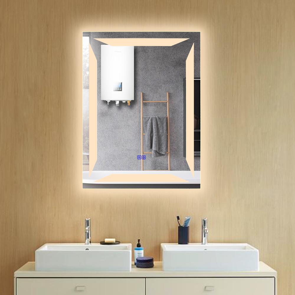 CHLOE Lighting LUMINOSITY Back Lit Rectangular TouchScreen- LED Mirror 3 Color Temperatures 3000K-6000K 32" Height. Picture 14