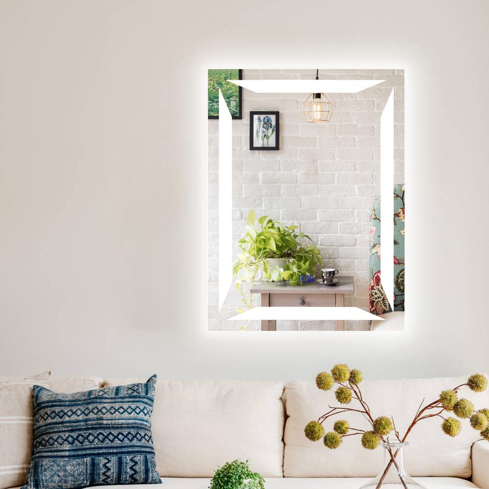CHLOE Lighting LUMINOSITY Back Lit Rectangular TouchScreen- LED Mirror 3 Color Temperatures 3000K-6000K 32" Height. Picture 15
