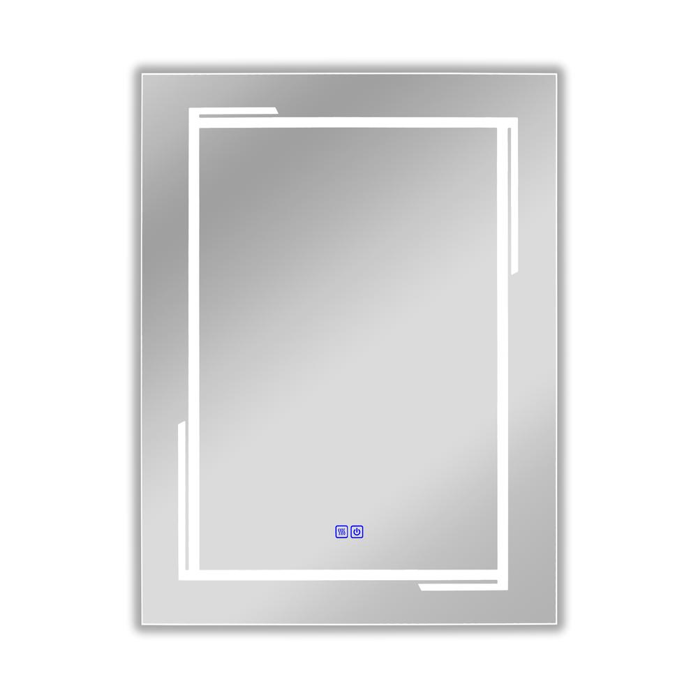 CHLOE Lighting LUMINOSITY, Back Lit Rectangular TouchScreen LED Mirror 3 Color Temperatures 3000K-6000K 32" Height. Picture 2