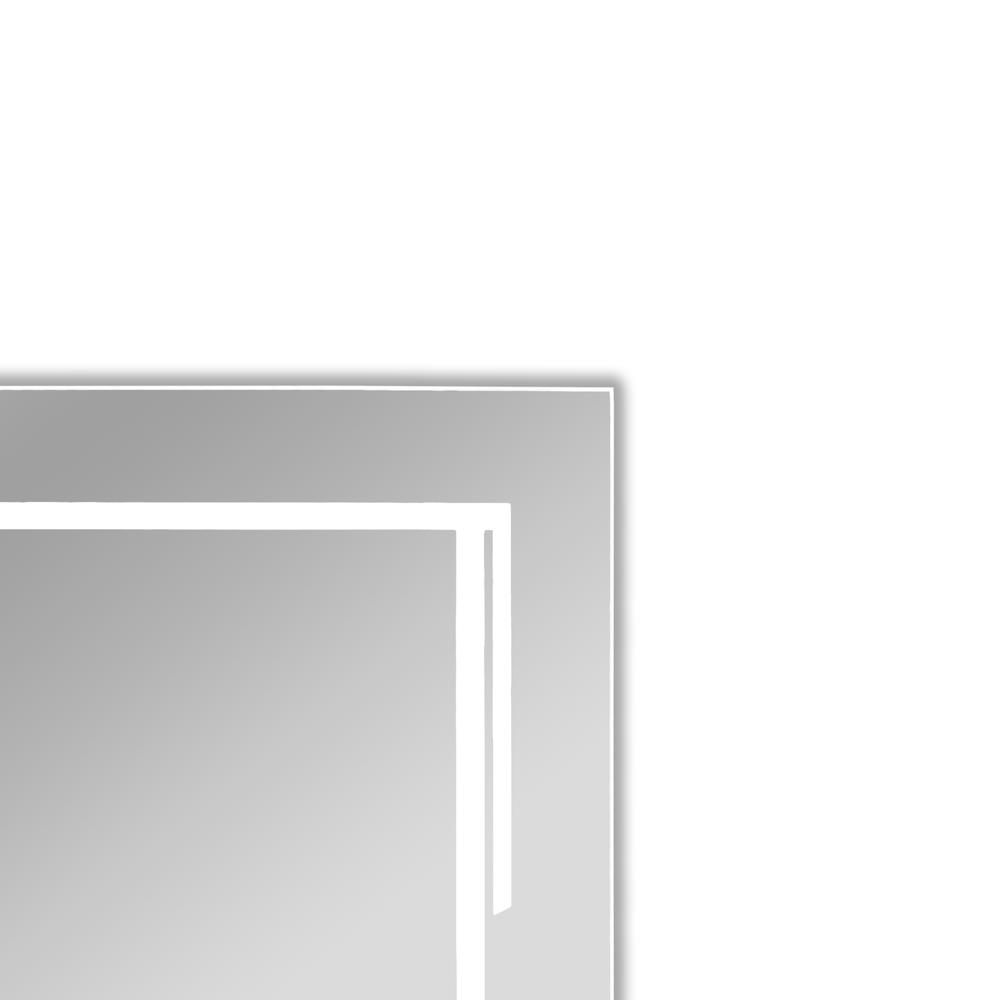 CHLOE Lighting LUMINOSITY, Back Lit Rectangular TouchScreen LED Mirror 3 Color Temperatures 3000K-6000K 32" Height. Picture 11