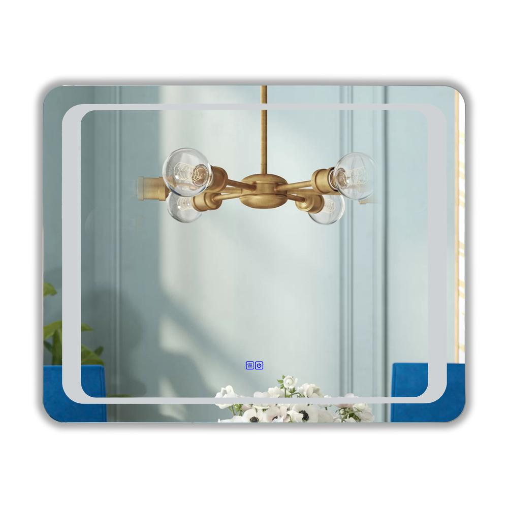 CHLOE Lighting LUMINOSITY Back Lit Rectangular TouchScreen, LED Mirror 3 Color Temperatures 3000K-6000K 39" Wide. Picture 4