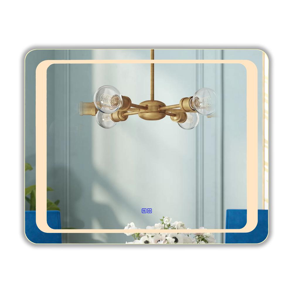 CHLOE Lighting LUMINOSITY Back Lit Rectangular TouchScreen, LED Mirror 3 Color Temperatures 3000K-6000K 39" Wide. Picture 5
