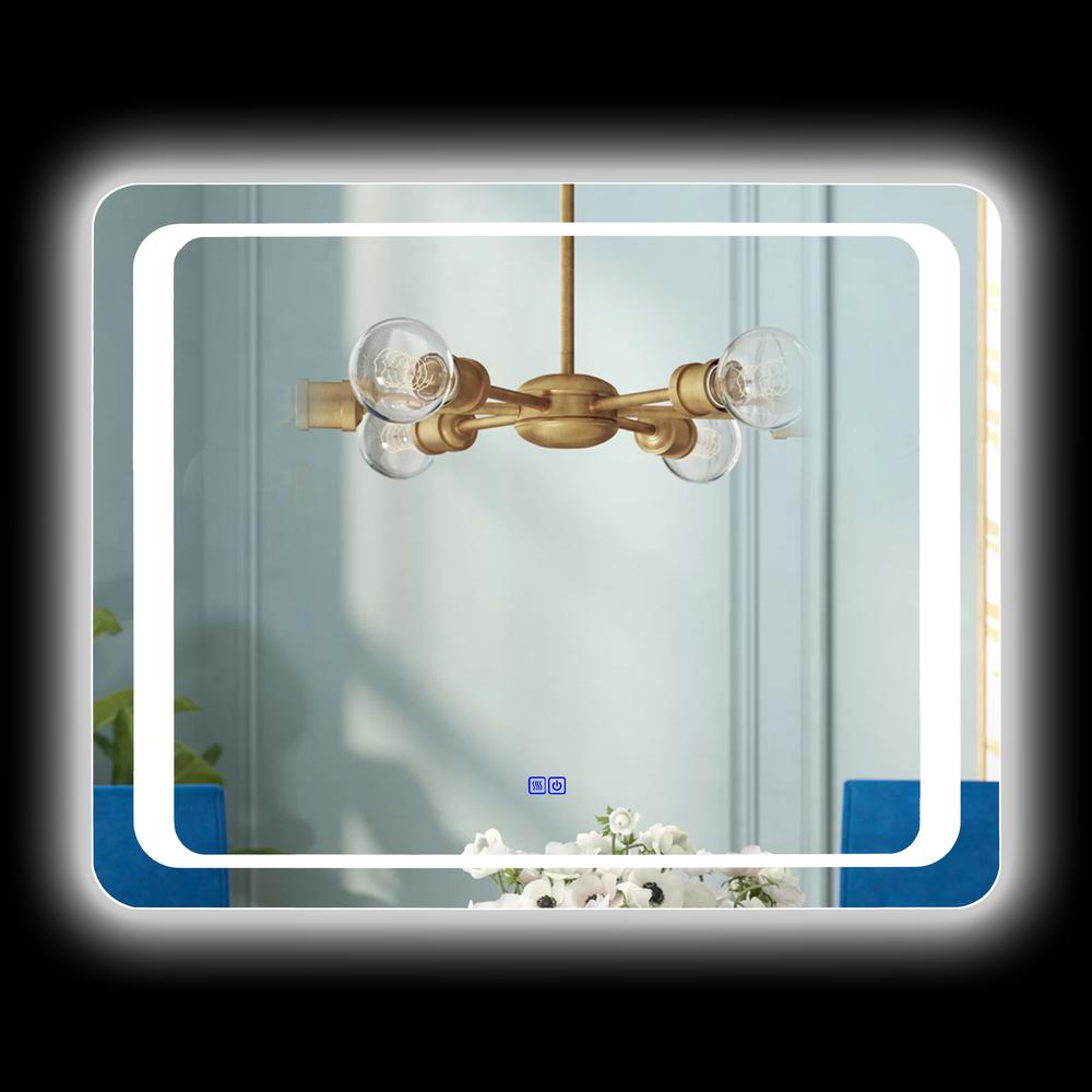 CHLOE Lighting LUMINOSITY Back Lit Rectangular TouchScreen, LED Mirror 3 Color Temperatures 3000K-6000K 39" Wide. Picture 6