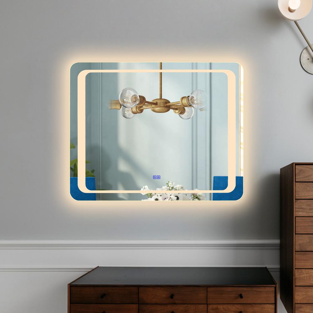 CHLOE Lighting LUMINOSITY Back Lit Rectangular TouchScreen, LED Mirror 3 Color Temperatures 3000K-6000K 39" Wide. Picture 16