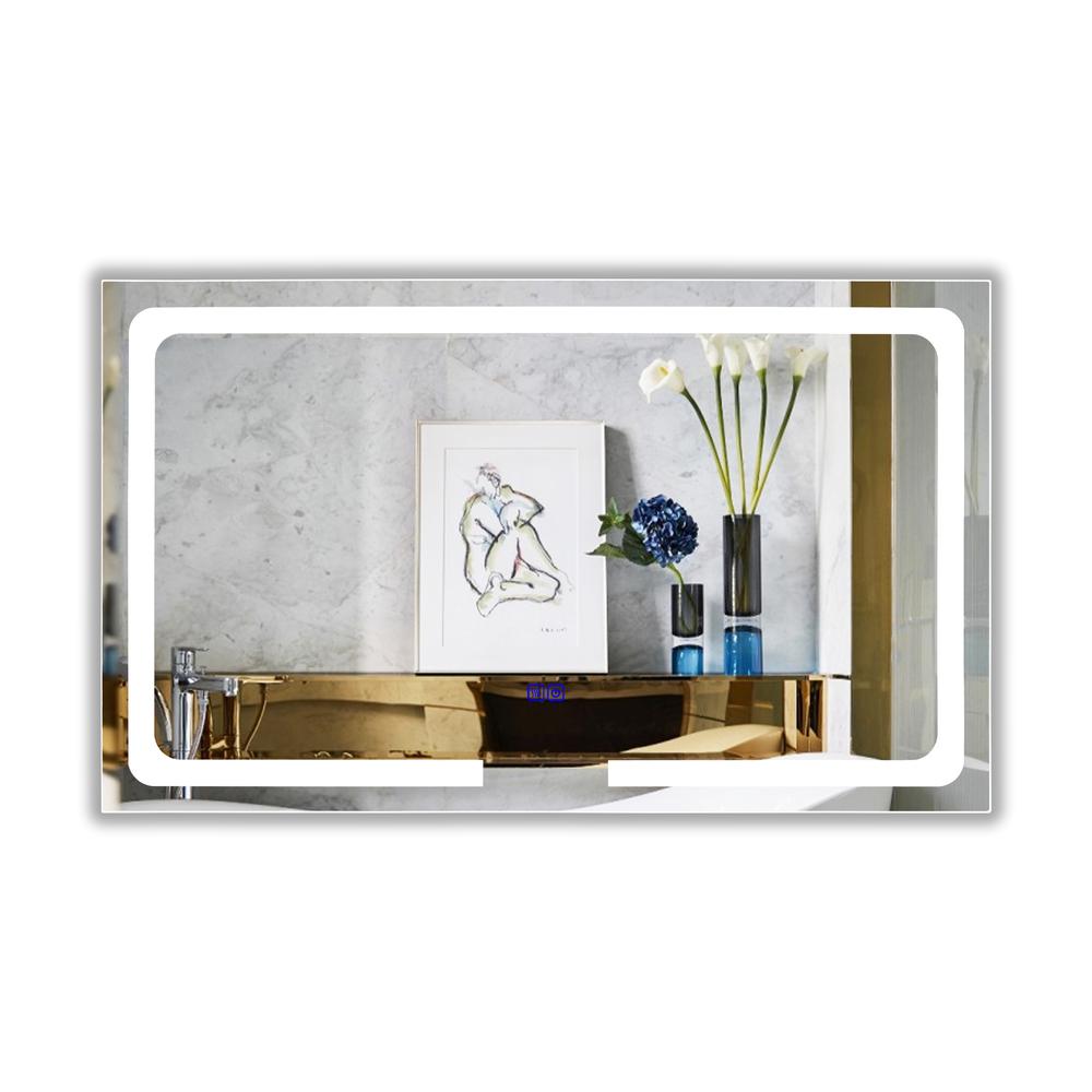 CHLOE Lighting LUMINOSITY- Back Lit Rectangular TouchScreen LED Mirror 3 Color Temperatures 3000K-6000K 39" Wide. Picture 1