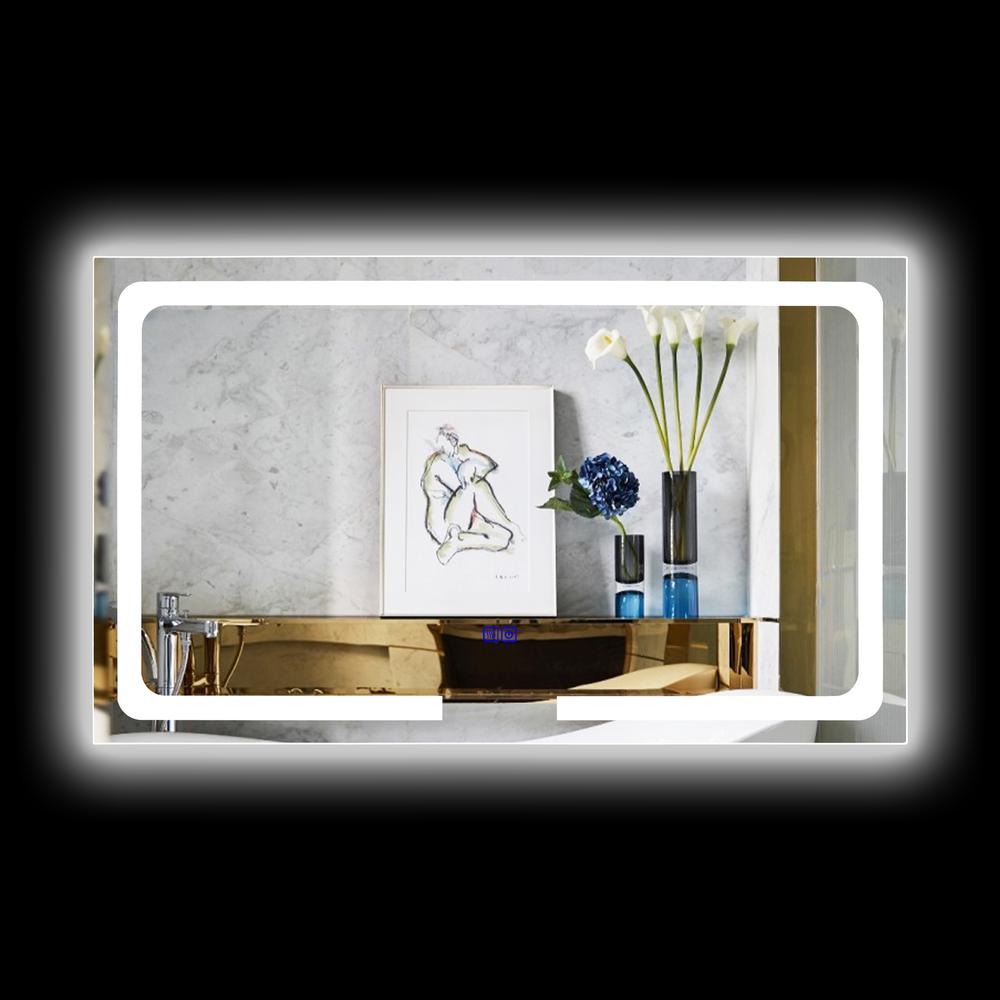 CHLOE Lighting LUMINOSITY- Back Lit Rectangular TouchScreen LED Mirror 3 Color Temperatures 3000K-6000K 39" Wide. Picture 6