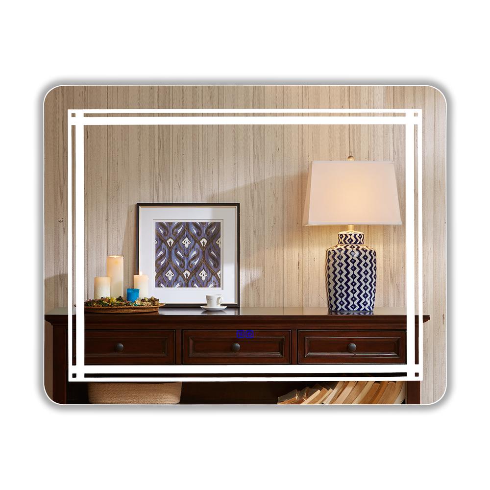 CHLOE Lighting, LUMINOSITY Back Lit Rectangular TouchScreen LED Mirror 3 Color Temperatures 3000K-6000K 39" Wide. Picture 1