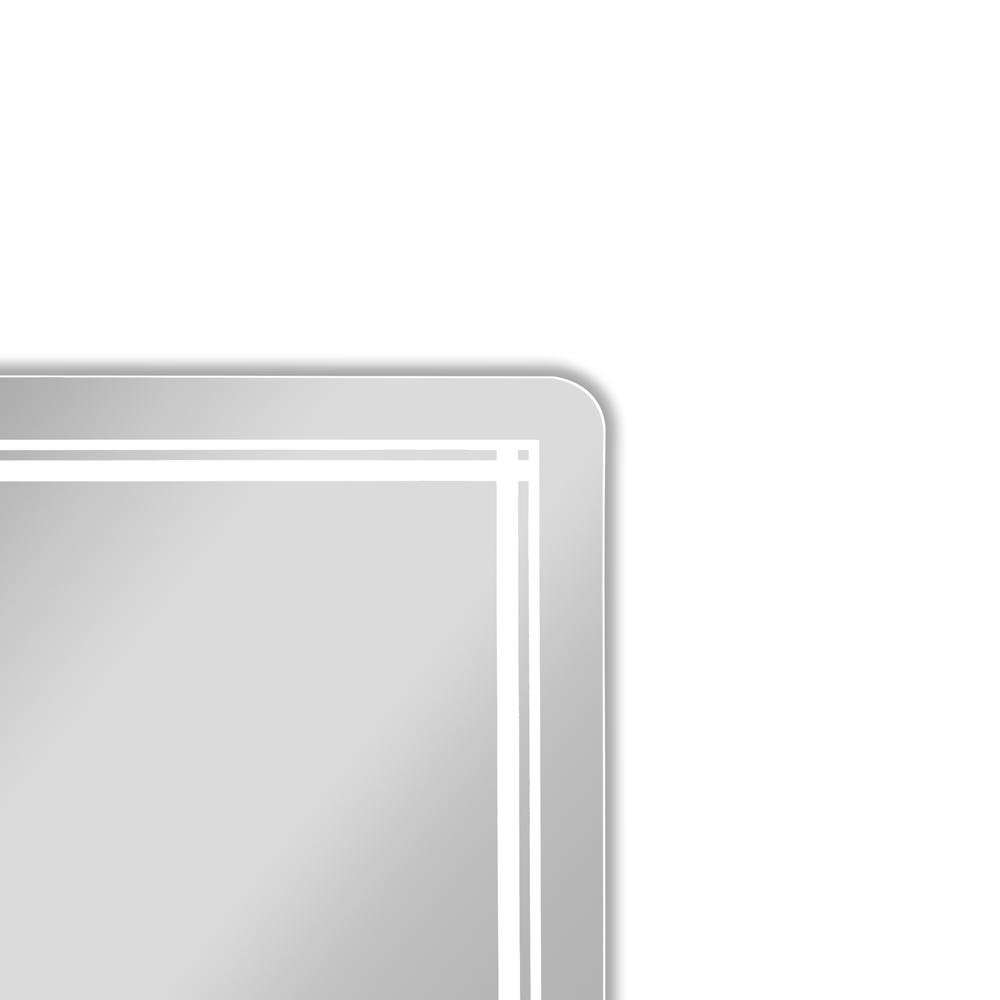 CHLOE Lighting, LUMINOSITY Back Lit Rectangular TouchScreen LED Mirror 3 Color Temperatures 3000K-6000K 39" Wide. Picture 12