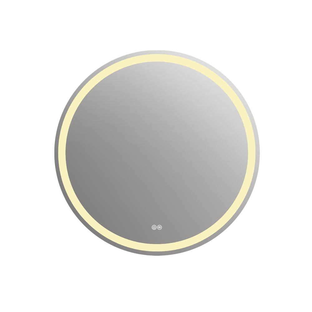SPECULO Back Lit LED Mirror 4000K Warm White 24" Wide. Picture 4