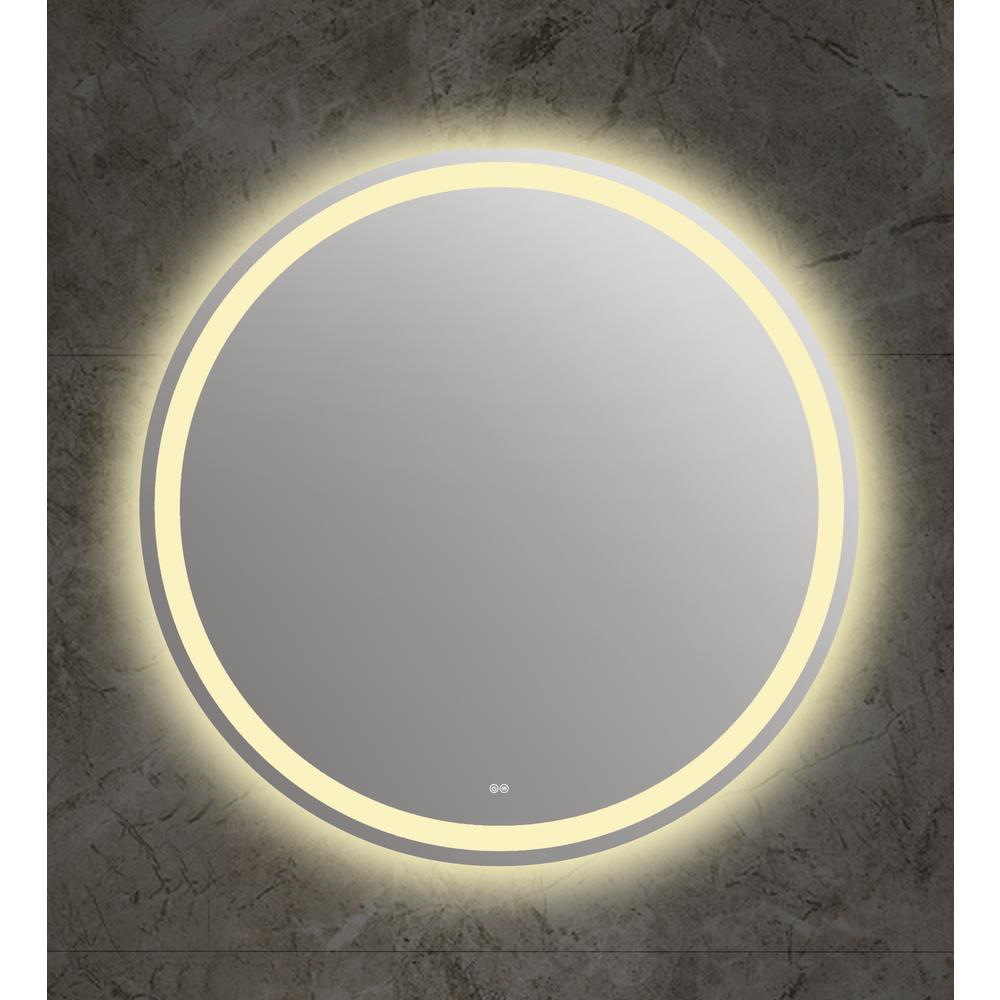 SPECULO Back Lit LED Mirror 4000K Warm White  28" Wide. Picture 3