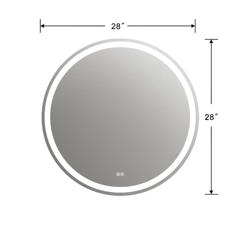 SPECULO Back Lit LED Mirror 4000K Warm White  28" Wide. Picture 1