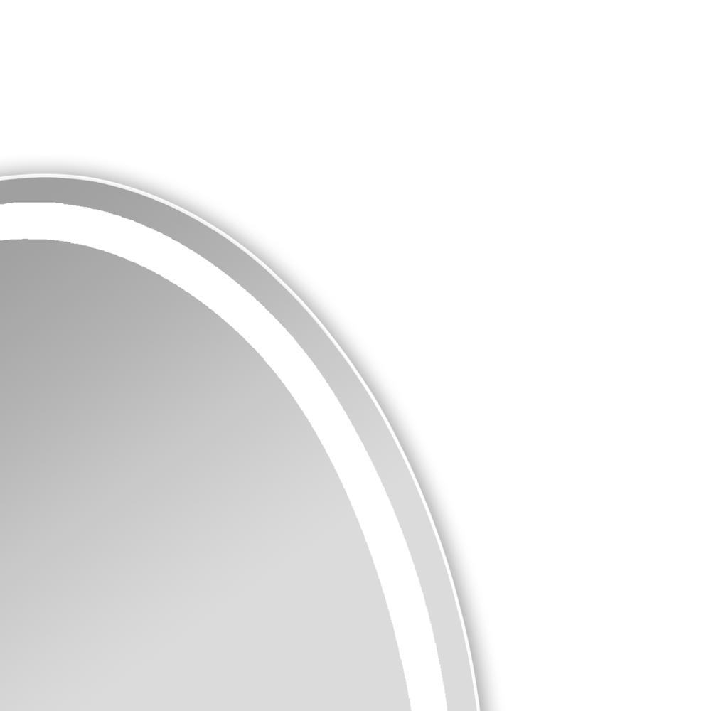 CHLOE Lighting LUMINOSITY Back Lit Oval TouchScreen LED Mirror 3 Color Temperatures 3000K-6000K 36" Height. Picture 11