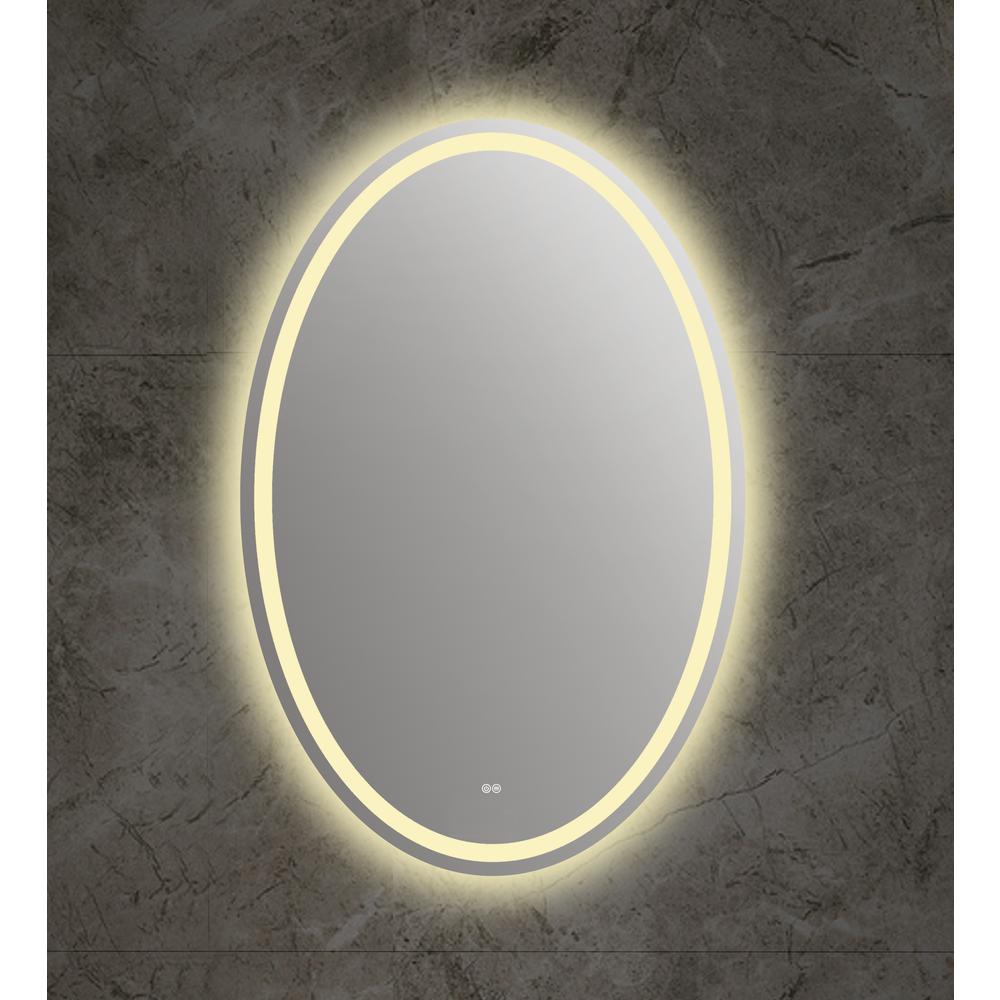 SPECULO Back Lit LED Mirror 4000K Wam White  28" Wide. Picture 5