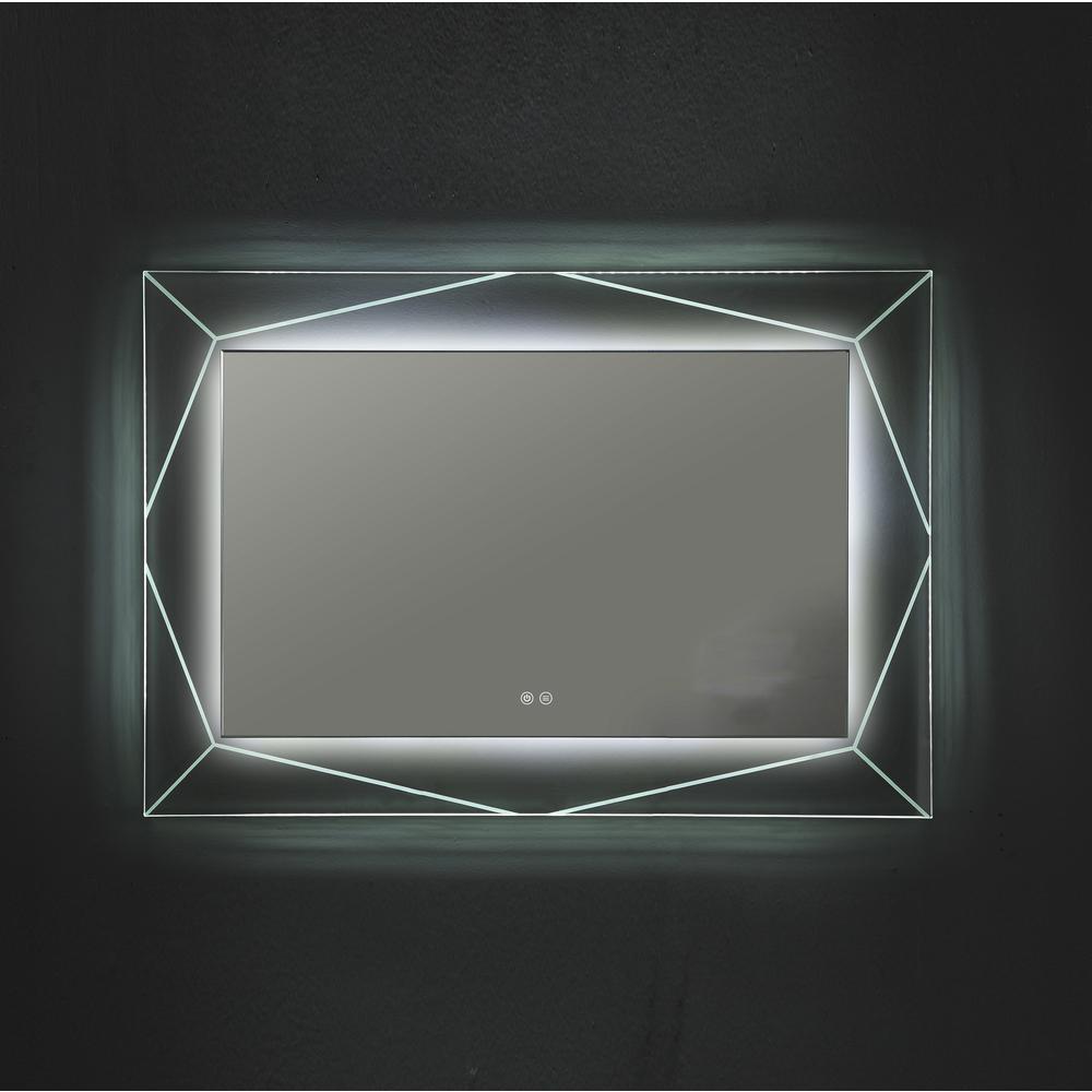 SPECULO Back Lit LED Mirror 6000K Daylight White 39" Wide. Picture 5