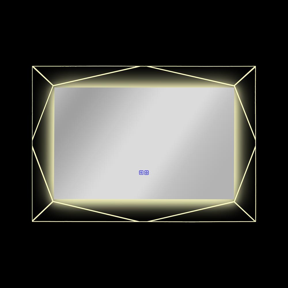 Back Lit Rectangular TouchScreen LED Mirror 3 Color Temperatures 3000K-6000K. Picture 10