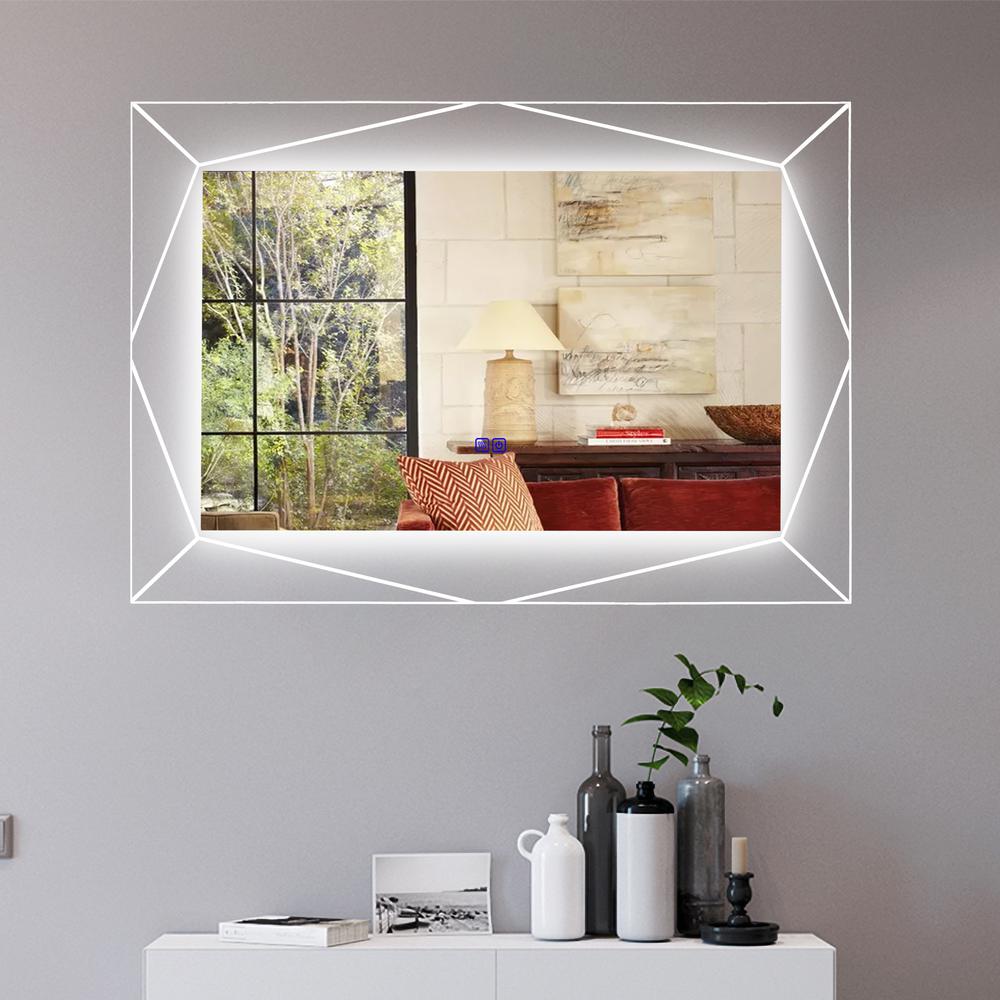 Back Lit Rectangular TouchScreen LED Mirror 3 Color Temperatures 3000K-6000K. Picture 13