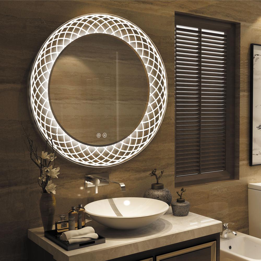 SPECULO Back Lit LED Mirror 6000K Daylight White 30" Wide. Picture 2