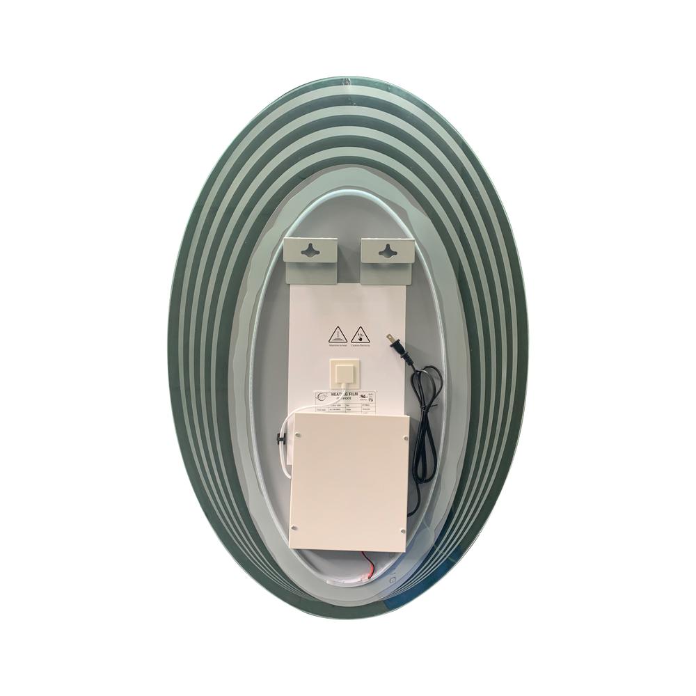 Back Lit Oval TouchScreen LED Mirror 3 Color Temperatures 3000K-6000K. Picture 12