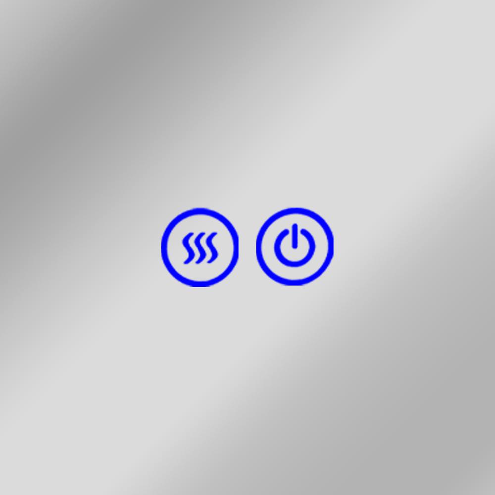 CHLOE Lighting- LUMINOSITY Embedded Round TouchScreen LED Mirror 3 Color Temperatures 3000K-6000K 30" Wide. Picture 10