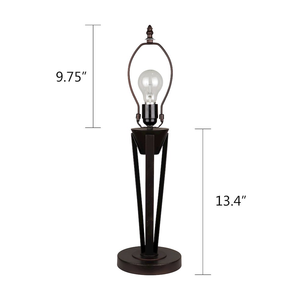 Retro-Style Stained Glass 1-Light Table Lamp 14" Shade. Picture 6