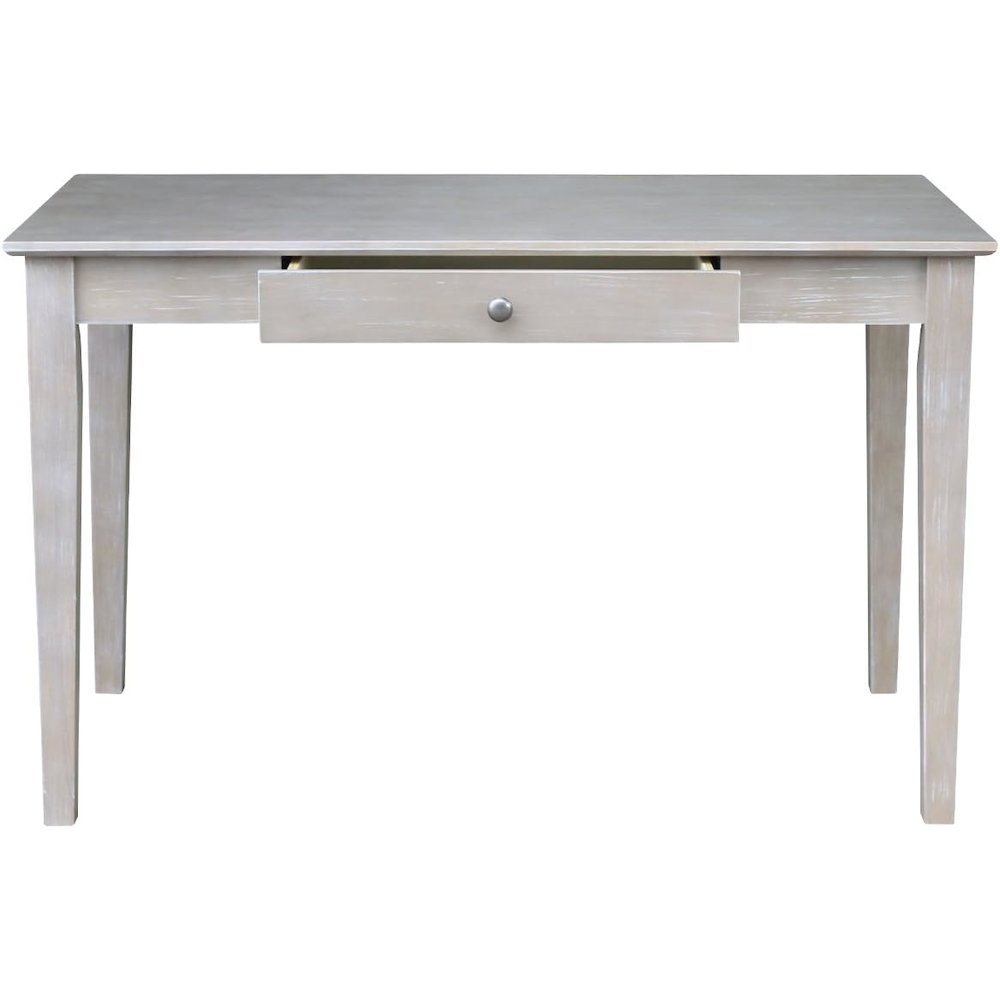 Writing Desk With Drawer, Washed Gray Taupe. Picture 11