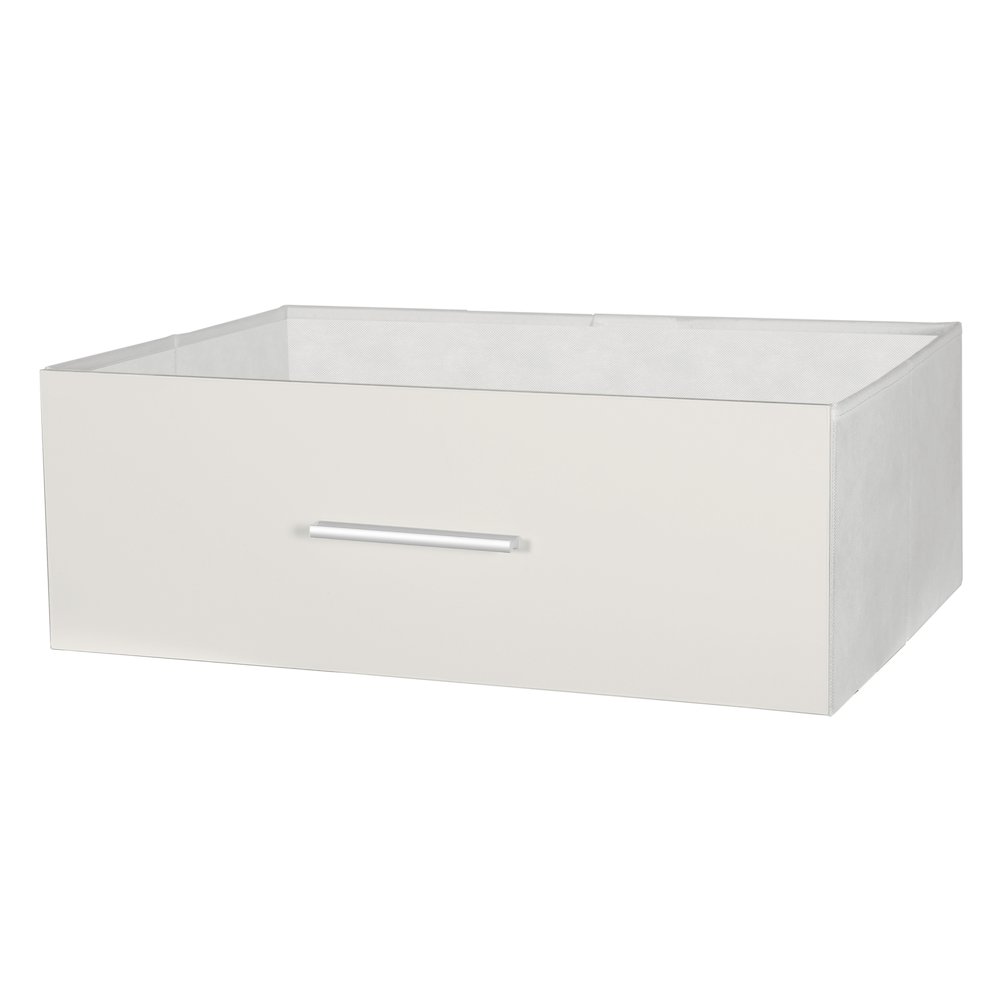 5-Drawer Dresser with Large Fabric Drawers, White. Picture 5