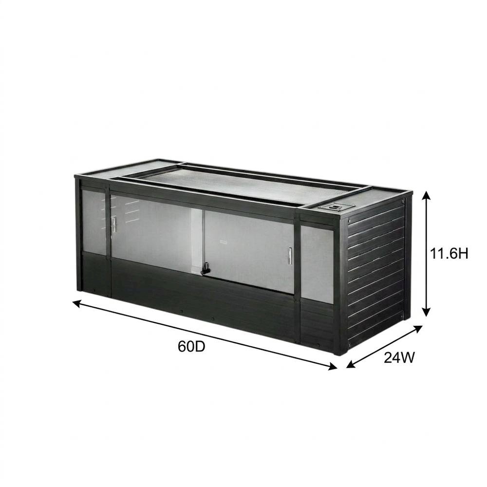 Black Ecoflex Reptile Lounge in XL Size with Wipe Clean Design. Picture 7