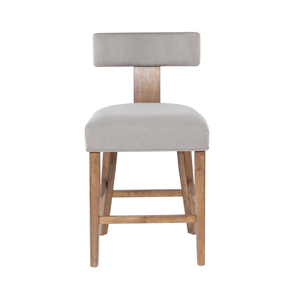 Thalia T-Back Counter Stool with Fully Upholstered Cushion. Picture 9