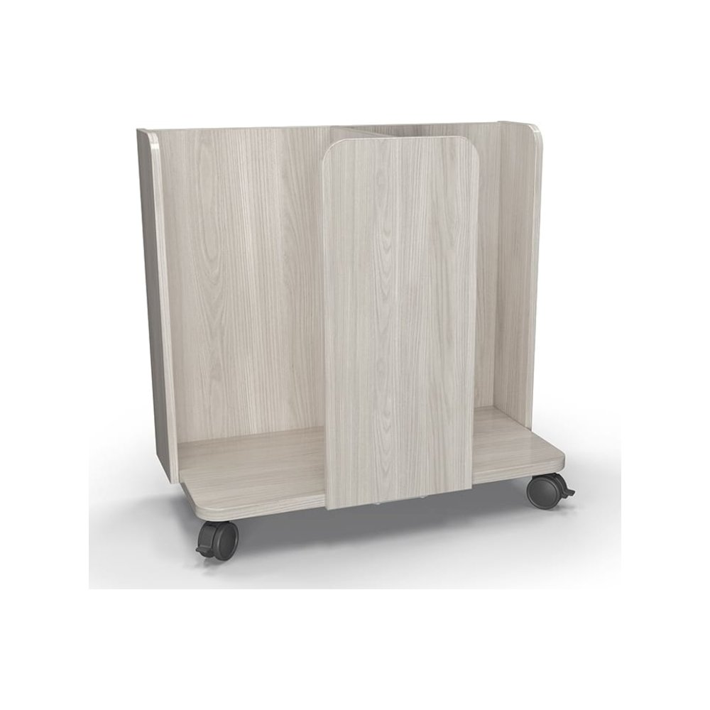 15" Diameter Double Dot Cart - 31"H - Grey Elm. Picture 1