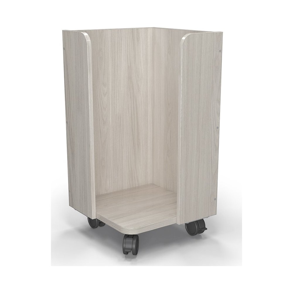 18" Diameter Single Dot Cart - 31"H - Grey Elm. Picture 1