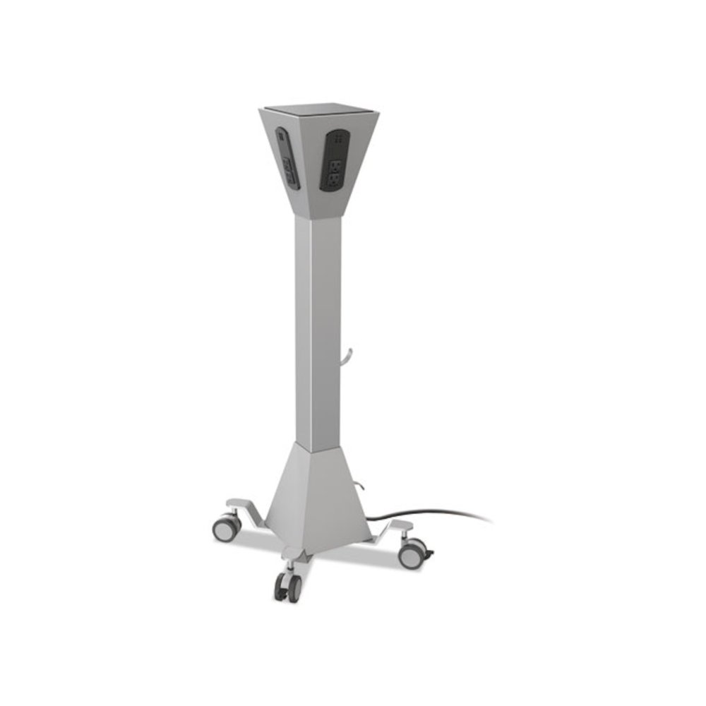 iTeach Mobile Power Tower, Platinum. Picture 1