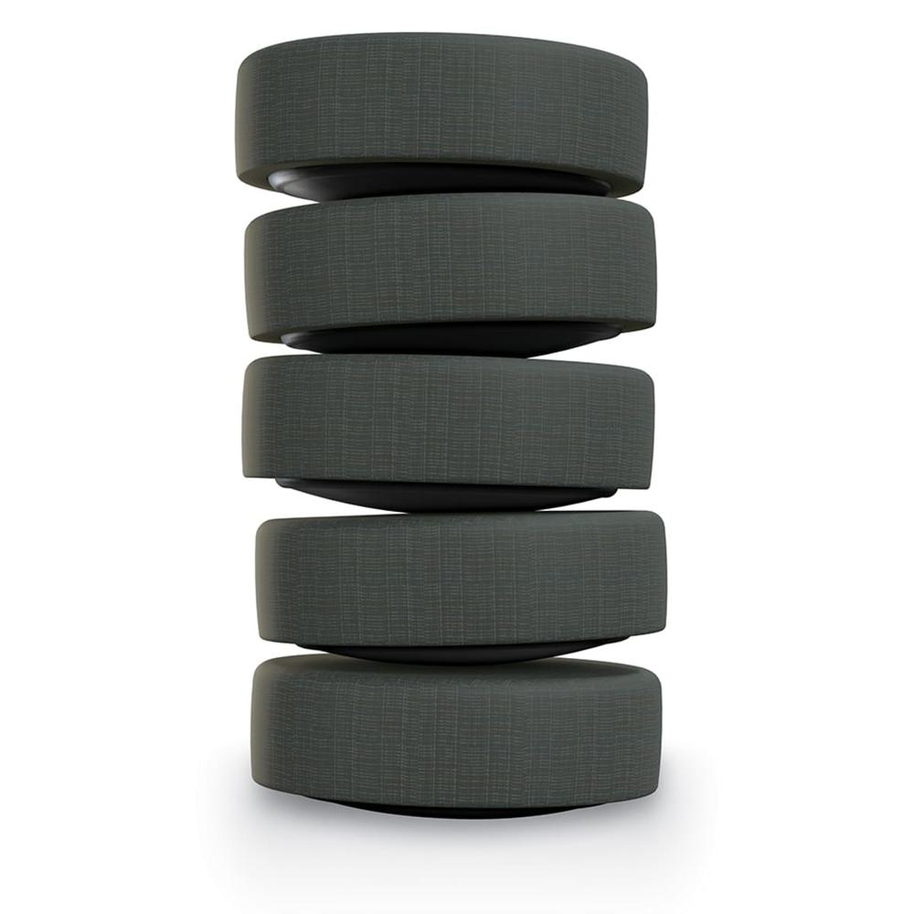 DOT SOFT SEATING 5-PACK (Interim Charcoal). Picture 1