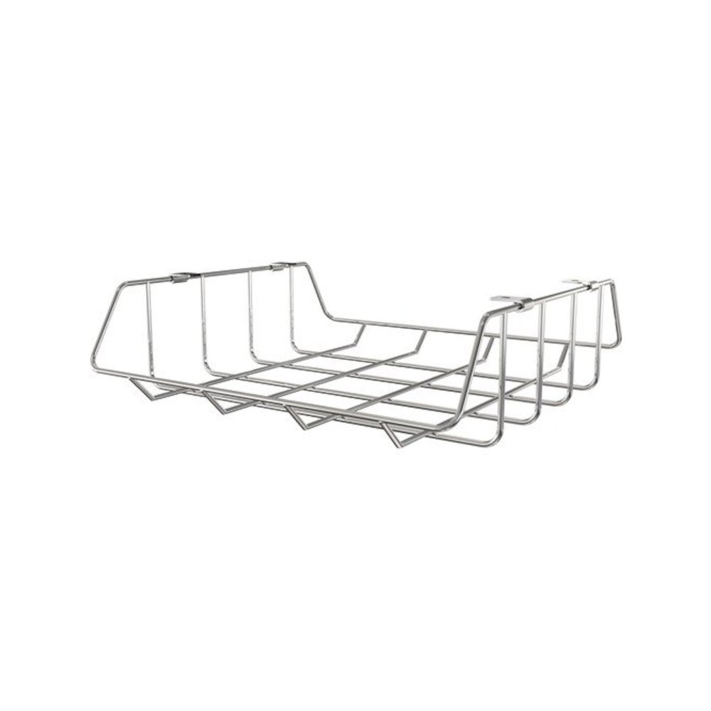 Shapes Open Book Basket, Chrome. Picture 2
