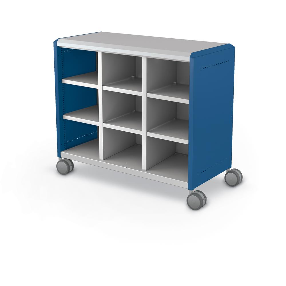 Compass Cabinet - Maxi H2 -Cubbies / Casters - Navy. Picture 1