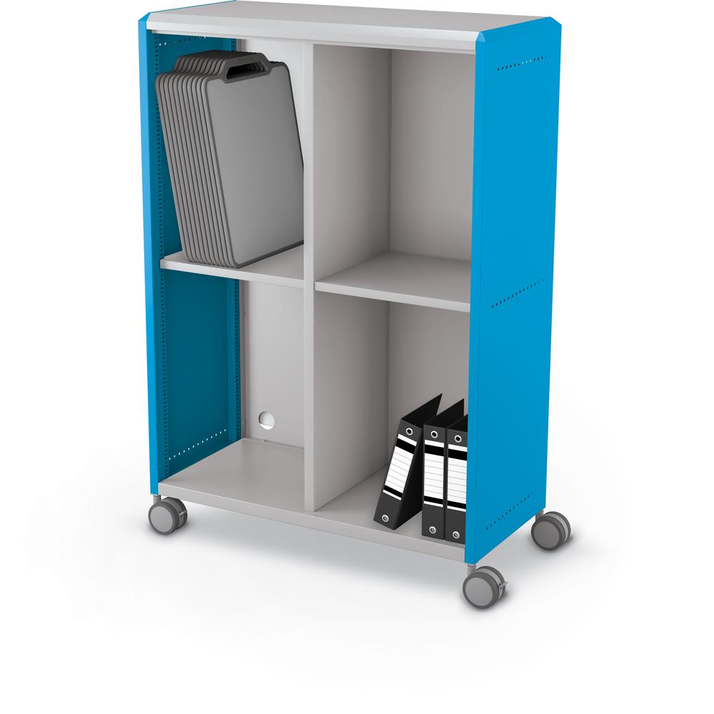 Compass Cabinet - Grande -Cubbies / Casters-Blue. Picture 2