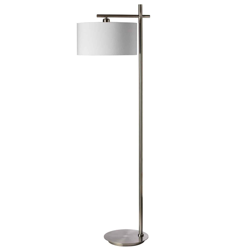 1LT Floor Lamp, Satin Chrome Finish. Picture 1