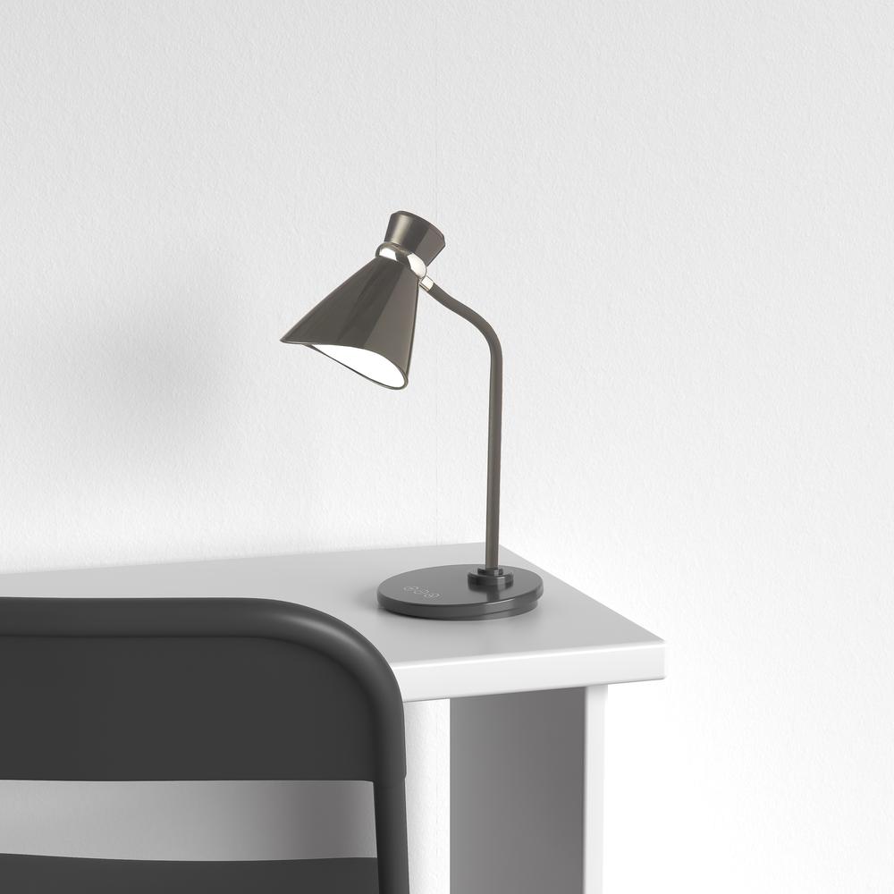 6W Desk Lamp, Black Finish. Picture 2