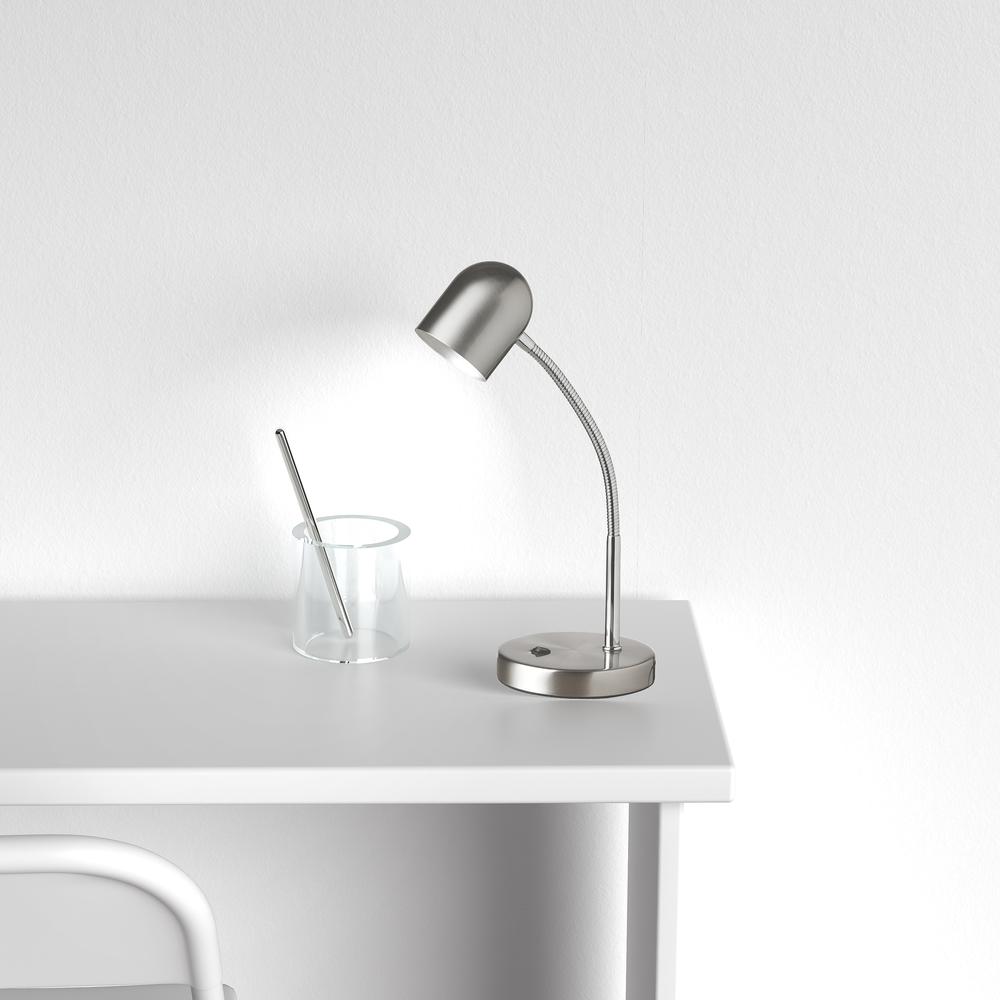 5W Table Lamp, Satin Chrome Finish. Picture 2