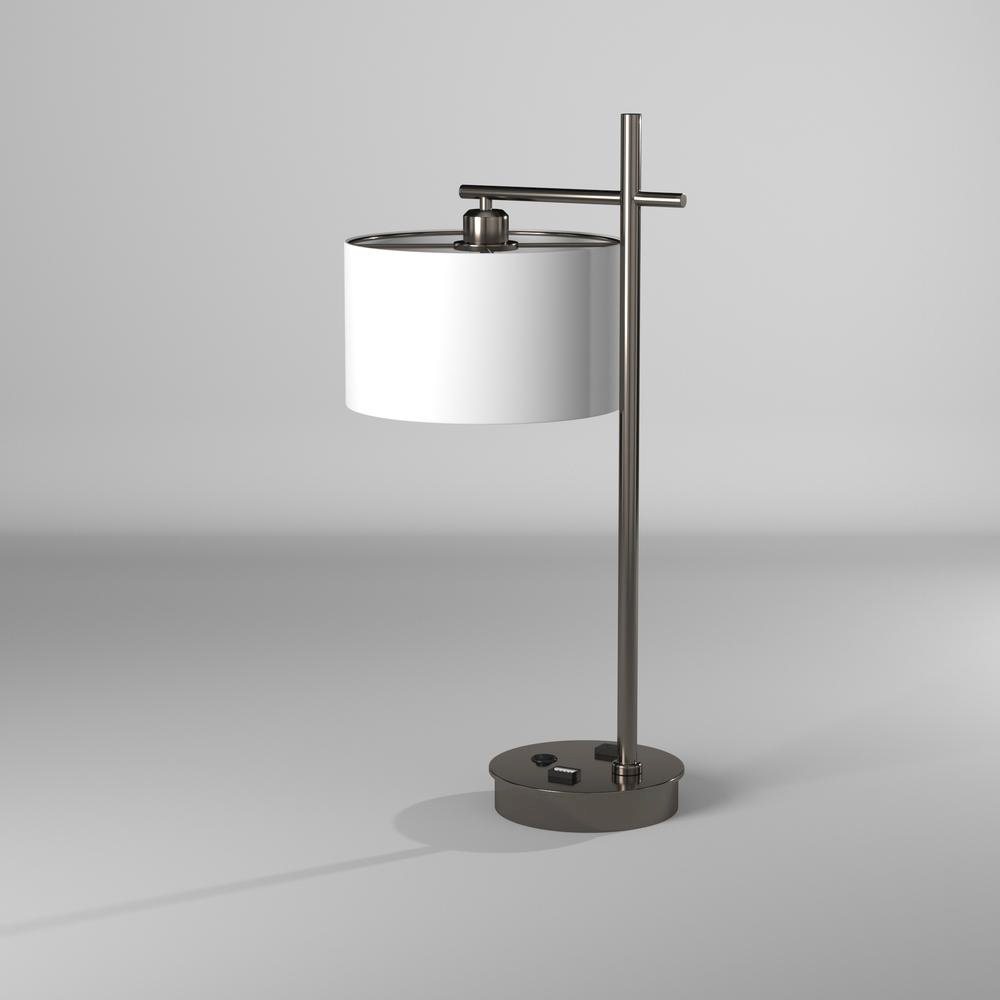 1LT Incandescent Table Lamp,USB Port, SC. Picture 5