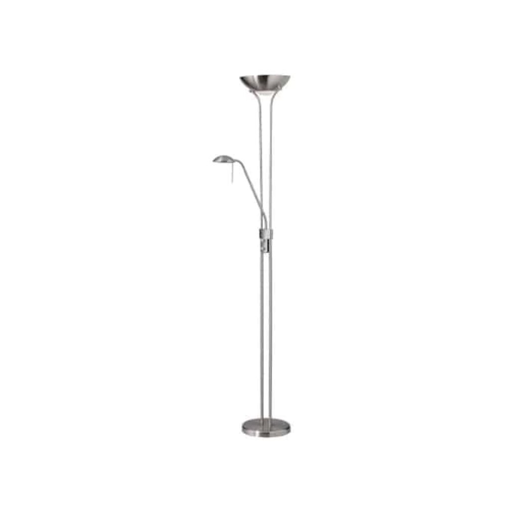 Mother/Son Floor Lamp/Satin Chrome. Picture 1